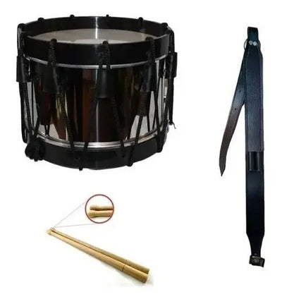 Tambor Junior 13" Para Banda De Guerra Aro Plastico Tjunior