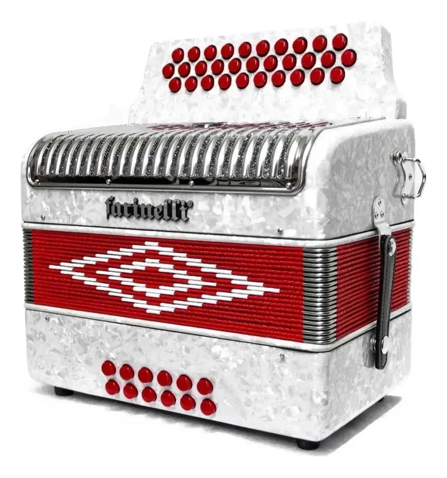 ACORDEON BOTONES FA BLANCO 3012 BR FARINELLI PREMIUM 3012FAW2HG