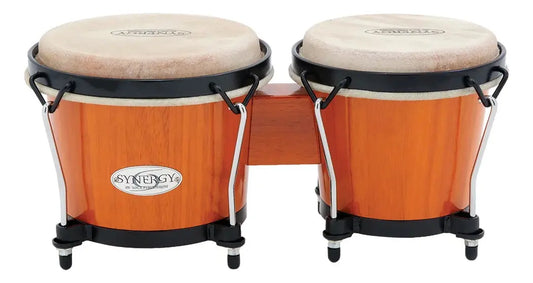 BONGOS 6" Y 6 3/4" SYNERGY ÁMBAR AROS NEGROS TOCA 2100AMB