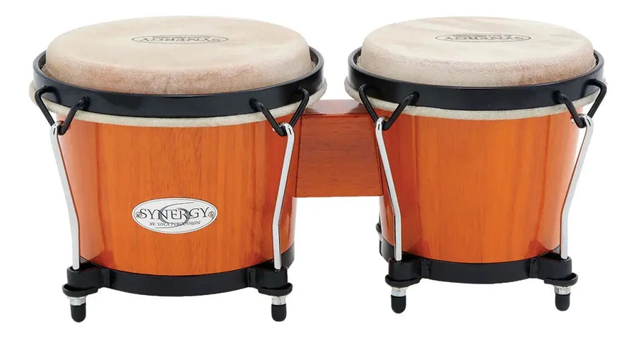 BONGOS 6" Y 6 3/4" SYNERGY ÁMBAR AROS NEGROS TOCA 2100AMB