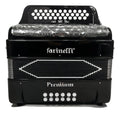ACORDEON BOTONES FA NEGRO 3 REGS FARINELLI PREMIUM 3412FNHG
