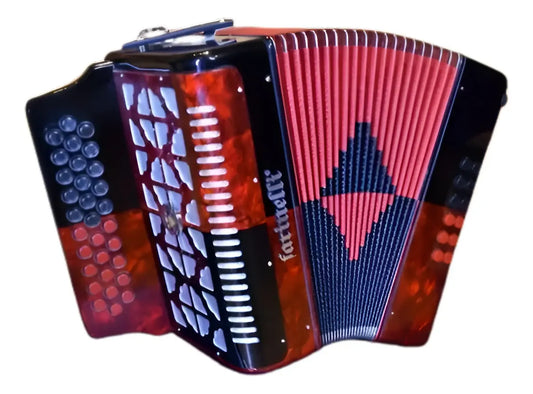 ACORDEON BOTONES FA ROJO/NEGRO 3012 FARINELLI PREMIUM 3012FARNHG