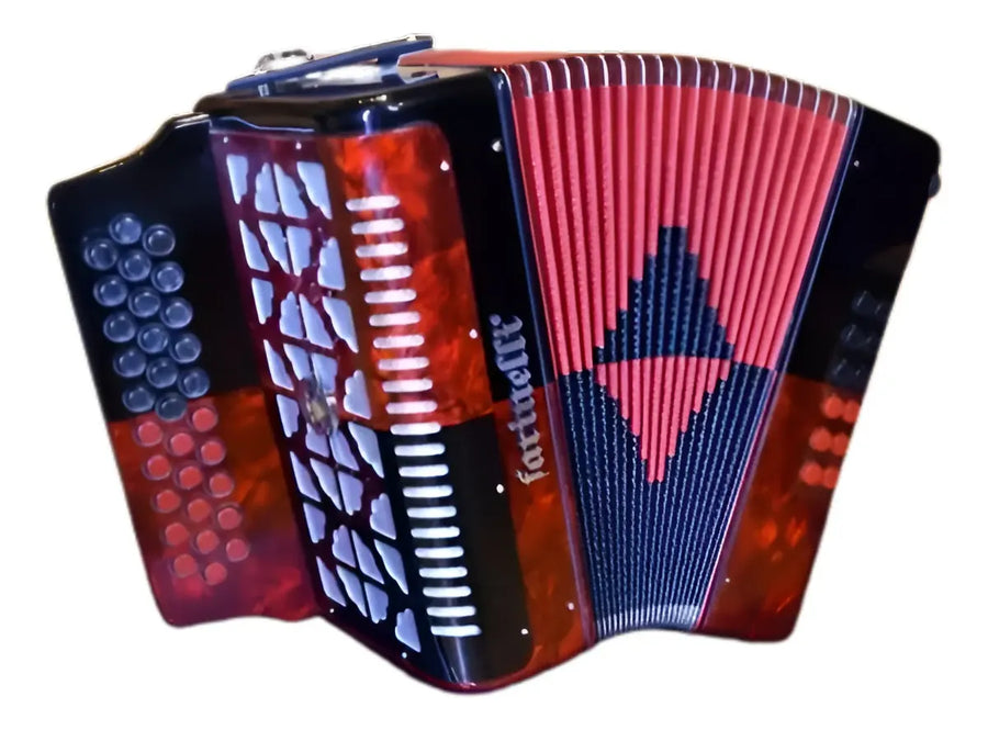 ACORDEON BOTONES FA ROJO/NEGRO 3012 FARINELLI PREMIUM 3012FARNHG
