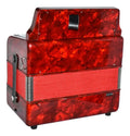 ACORDEON BOTONES SOL ROJO PARRILLA METAL 3112 FARINELLI 3012RP