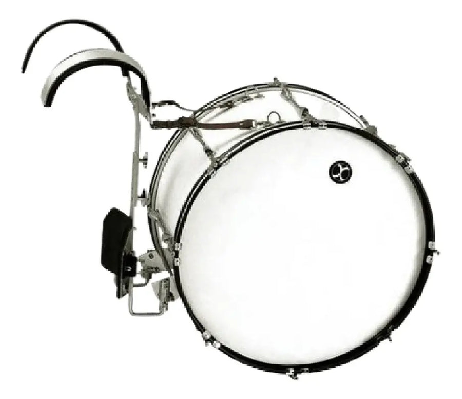 TAMBORA DE MARCHA BLANCA 22X12 8 LUGS CON ARNES EXTREME EXTM020