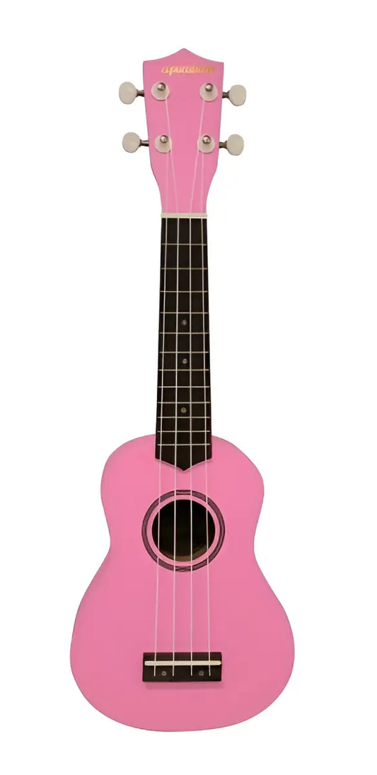 UKULELE SOPRANO ROSA CON FUNDA COPACABANA CPUK044