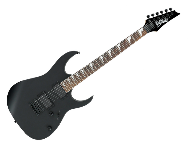 GUITARRA ELECTRICA IBANEZ ''RG'' NEGRO MATE GRG121DX-BKF