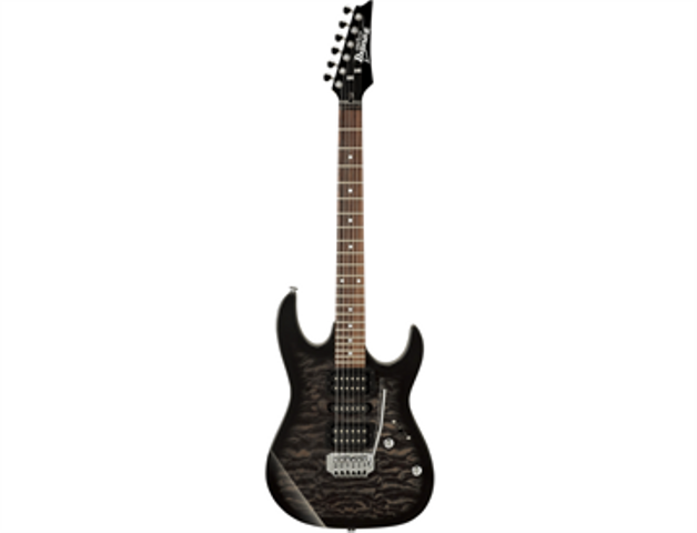 GUITARRA ELECTRICA IBANEZ ''RX'' NEGRA TRANSPARENTE SOMBREADO GRX70QA-TKS