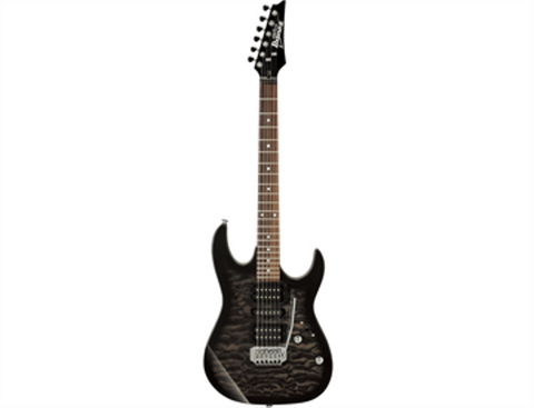 GUITARRA ELECTRICA IBANEZ ''RX'' NEGRA TRANSPARENTE SOMBREADO GRX70QA-TKS