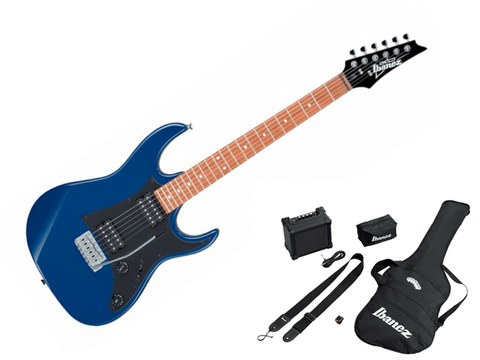 GUITARRA ELECTRICA IBANEZ JUMPSTART AZUL CON COMBO Y ACCESORIOS IJRX20N-BL