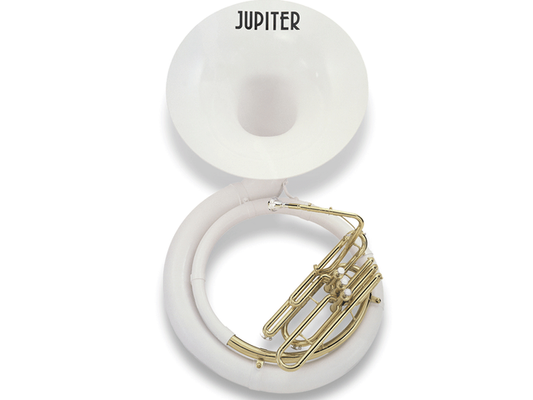 SOUSAFON SI BEMOL JUPITER FIBRA DE VIDRIO BLANCO 2 LLAVES CON ESTUCHE JSP1000