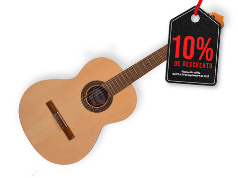 GUITARRA CLASICA LA VALENCIANA, ABETO + SAPELLY LVCG-1000 NT