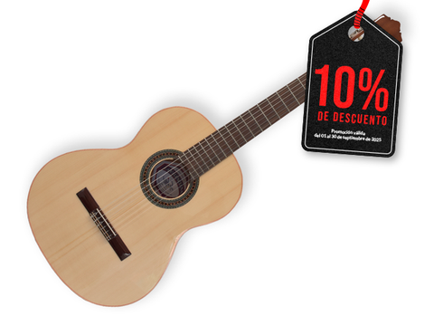 GUITARRA CLASICA LA VALENCIANA, ABETO + SAPELLY LVCG-2000 NT