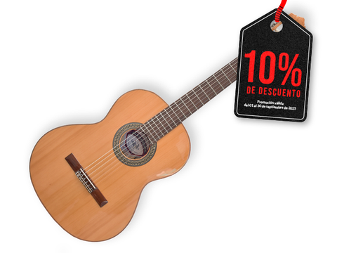 GUITARRA CLASICA LA VALENCIANA, ABETO + SAPELLY LVCG-3000 NT