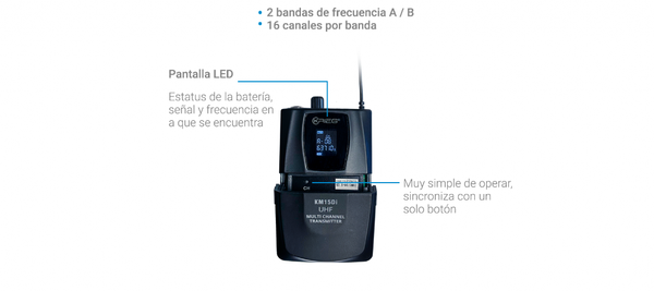 MICROFONO INALAMBRICO DE DIADEMA KM15DI