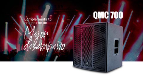 Subwoofer QMC con altavoz de 18”, activo con DSP QMC-700