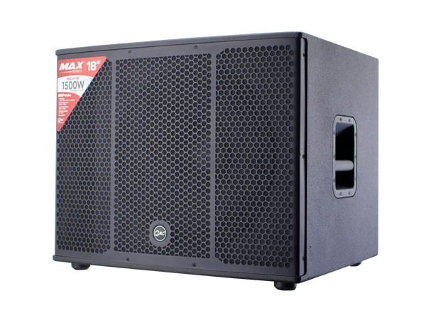 Subwoofer QMC con altavoz de 18", activo con DSP  MAX-118