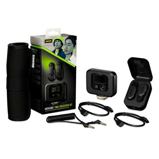 SHURE MV-TWO-KIT Sistema de microfono de solapa inalambrico de dos canales con receptor MV-TWO-KIT