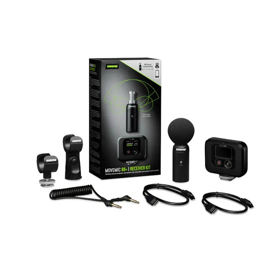 SHURE MV88+W-KIT Microfono de condensador estereo inalambrico con adaptador para camra MV88+W-KIT-Z7