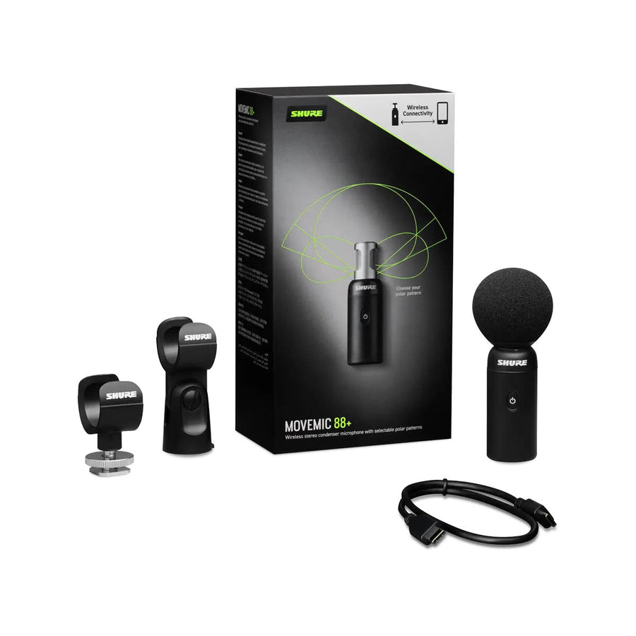 SHURE MV88+W Microfono de condensador estereo inalambrico MV88+W-Z7