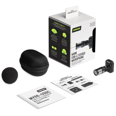 SHURE MV88-USBC Microfono estereo con conector USB tipo C MV88-USBC