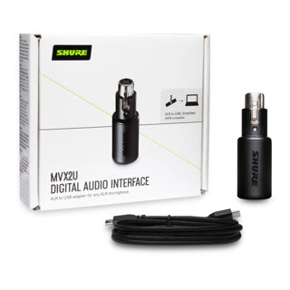 SHURE MVX2U Interfase XLR a USB para creadores de contenido MVX2U