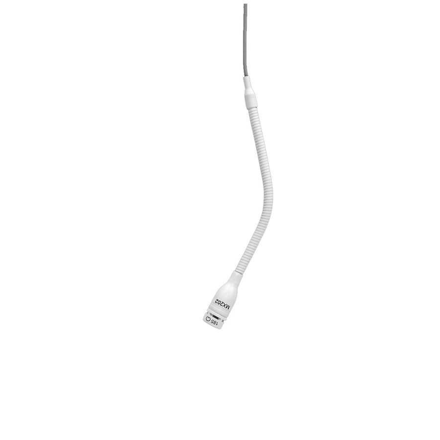 SHURE MX202W-A/C Micrófono condensador ambiental cardioide color blanco con preamplificador. MX202W-A/C