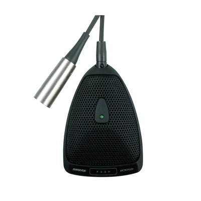 SHURE MX393/C Micrófono condensador cardioide para superficie color negro con conector XLR MX393/C
