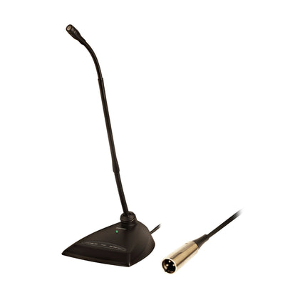 SHURE MX418D/C Micrófono cardioide cuello de ganso 18 pulgadas con base alámbrica de mesa MX418D/C