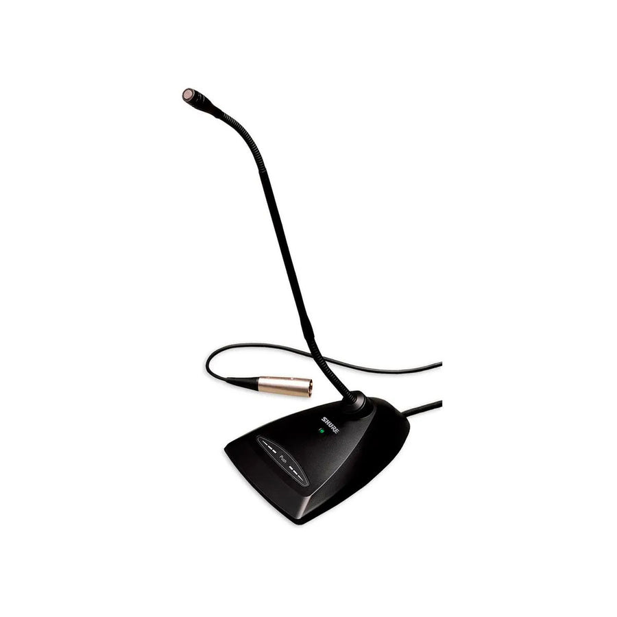 SHURE MX418D/S Micrófono supercardioide cuello de ganso 18 pulgadas con base alámbrica de mesa MX418D/S