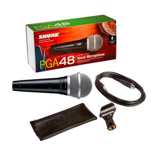 SHURE PGA48-XLR Microfono dinamico para voz con cable XLR PGA48-XLR