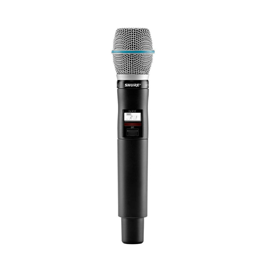 SHURE QLXD2/B87A-G50 Transmisor de mano para sistema inalámbrico digital cápsula BETA87A serie QLXD QLXD2/B87A-G50