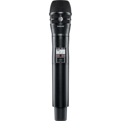 SHURE QLXD2/K8B-J50 Transmisor de mano para sistema inalámbrico digital cápsula KSM8 serie QLXD QLXD2/K8B-J50