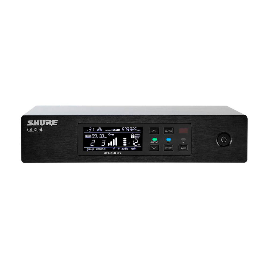 SHURE QLXD4-L50 Receptor para sistema inalámbrico digital serie QLXD QLXD4-L50