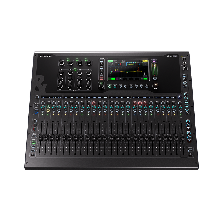 ALLEN & HEATH QU-6D Mezcladora digital con Dante, 24 preamps