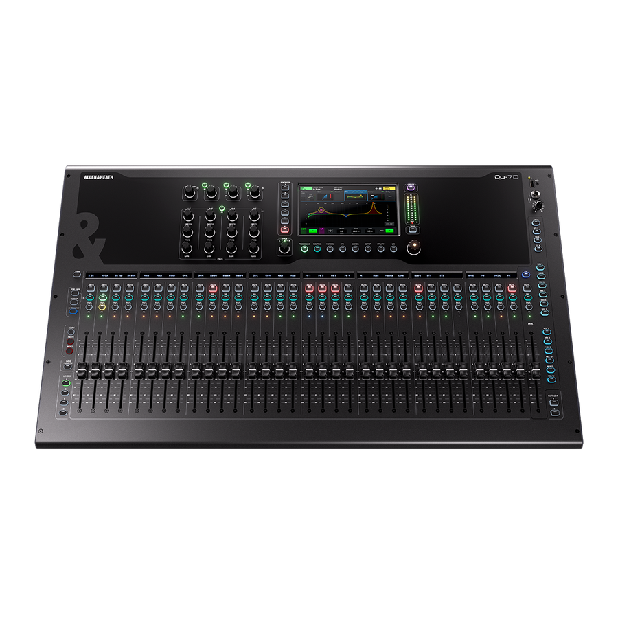 ALLEN & HEATH QU-7 Mezcladora digital de 38 canales con 24 preamps