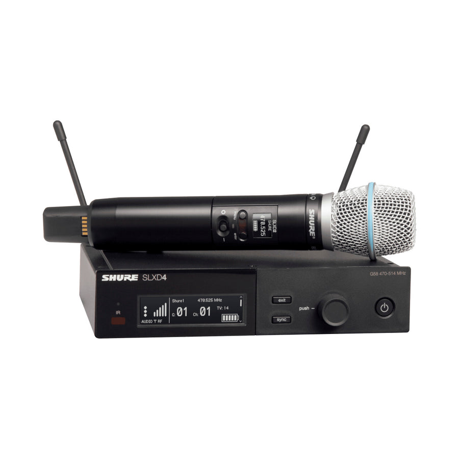 SHURE SLXD24/B87A-G58 Sistema inalámbrico con microfono para voz, capsula BETA87-A SLXD24/B87A-G58