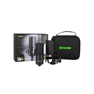 SHURE SM4-K-KIT Kit de microfono alambrico multiproposito con accesorios SM4-K-KIT