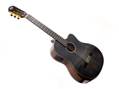 GUITARRA ELECTROACUSTICA TRES PINOS, NEGRO TRANSPARENTE TPCE-0700 BK