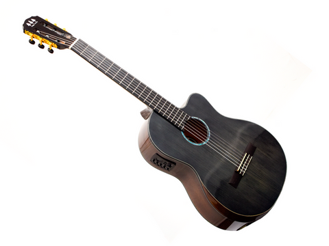 GUITARRA ELECTROACUSTICA TRES PINOS, NEGRO TRANSPARENTE TPCE-0700 BK