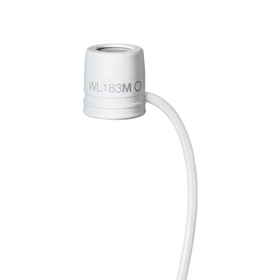 SHURE WL183MW/O-TQG Microfono omnidirecional de solapa, color blanco WL183MW/O-TQG