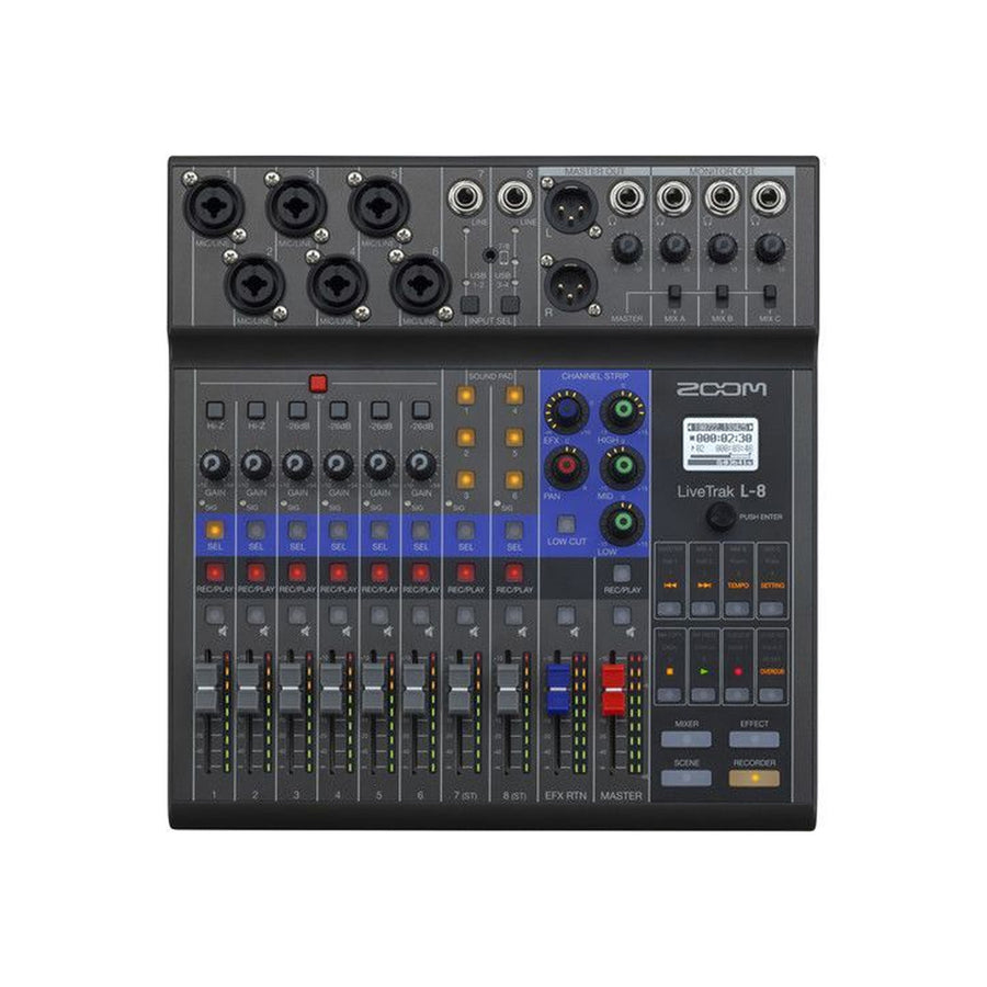 ZOOM ZL8 Mezclador digital portátil de 8 canales y grabador multipista ZL8