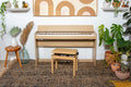 Piano digital de mueble, moderno color roble claro F701-LA