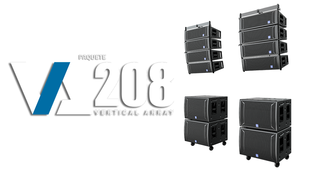 Sistema de Audio Amplificado Elipsis VA208 LINE ARRAY