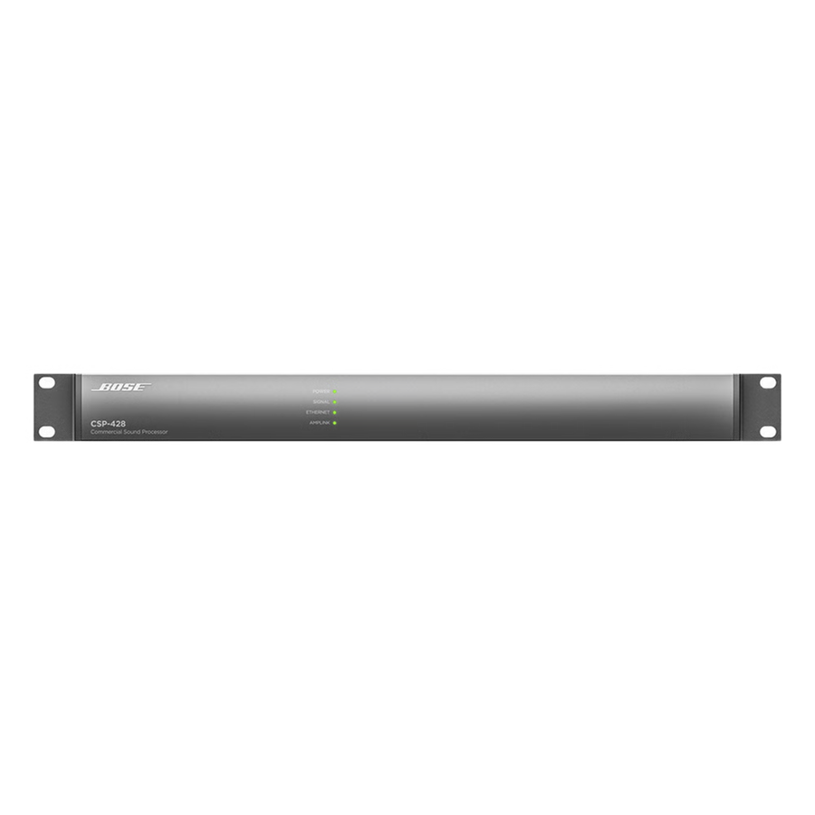 Procesador de Audio | 4 x 2 I/O Análogas | 8 Canales Amplink Out | DSP Integrado | Arquitectura Fija CSP-428