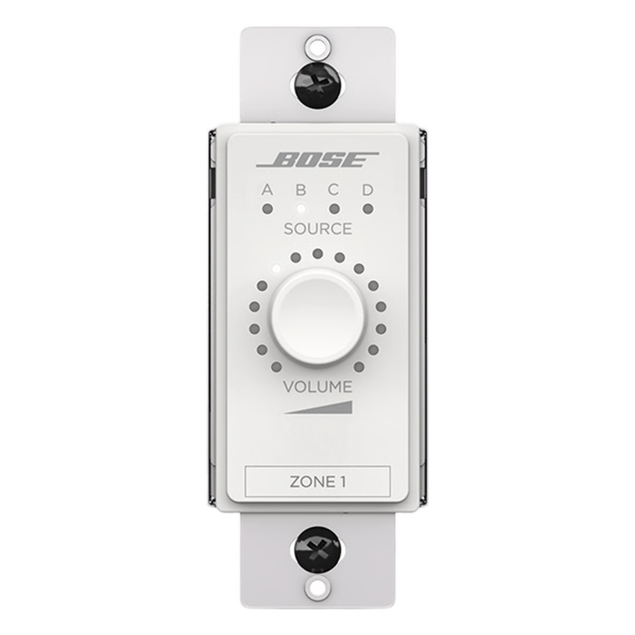 Control de volumen Digital | Selector de Fuente de Audio (A/B/C/D) | ControlCenter | Blanco CC3-DW