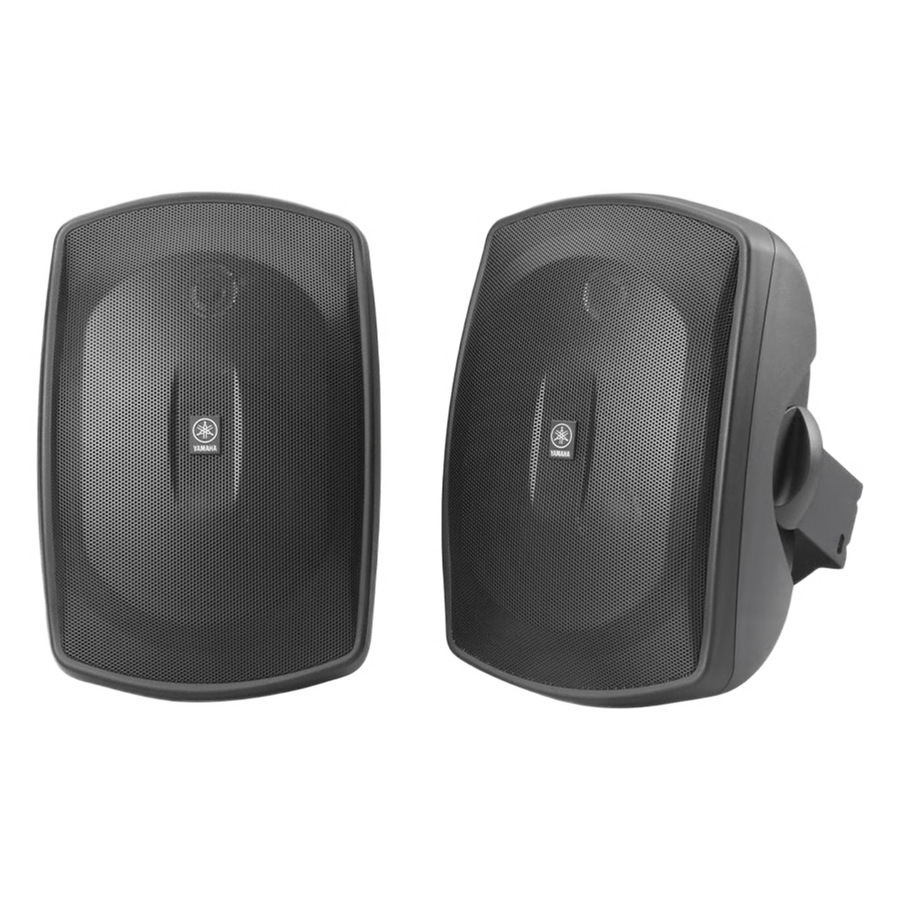 Altavoz de Montaje en Superficie de 2 vias, Woofer 5 in, Tweeter 0.5 in, Semi-Exterior, 6 ohms, Par Color Negro NS-AW190