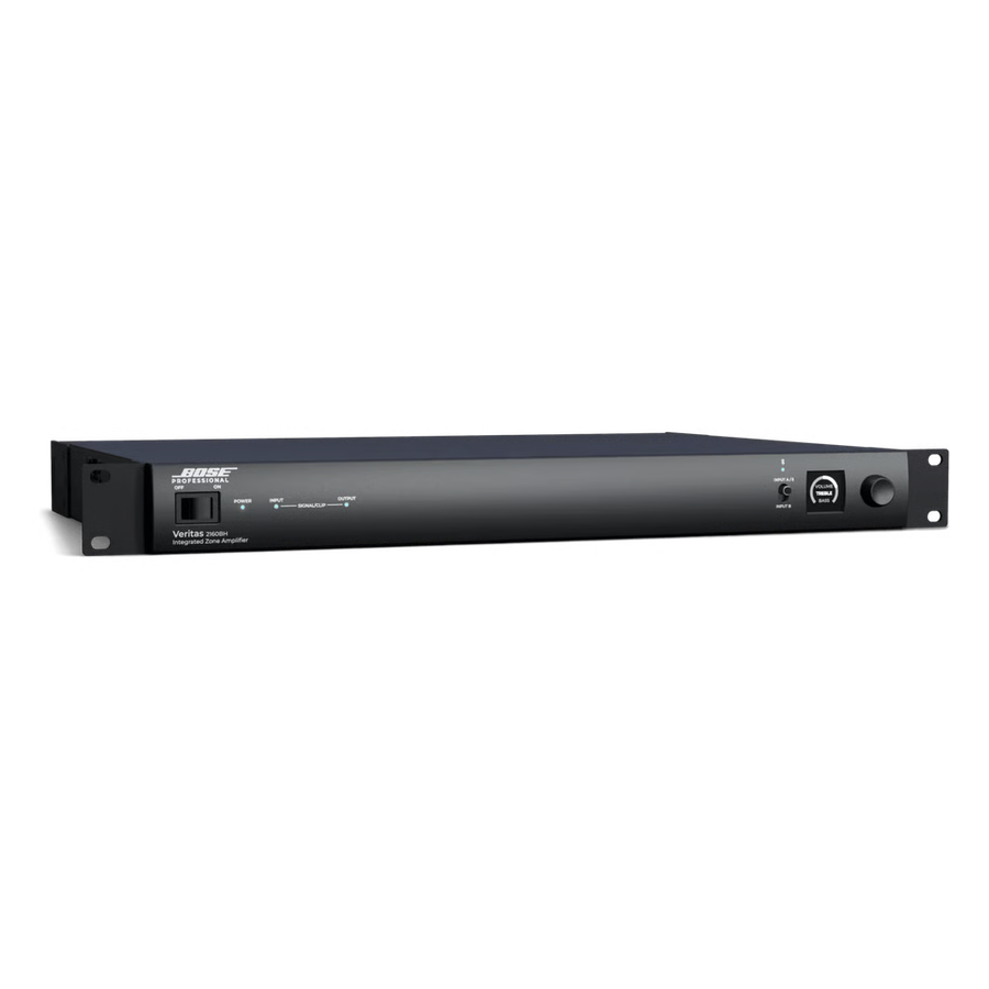 Amplificador Veritas | 2x160W |70/100V | DSP | Bluetooth | 2 Zonas | Entradas RCA y Balanceadas 2160BH