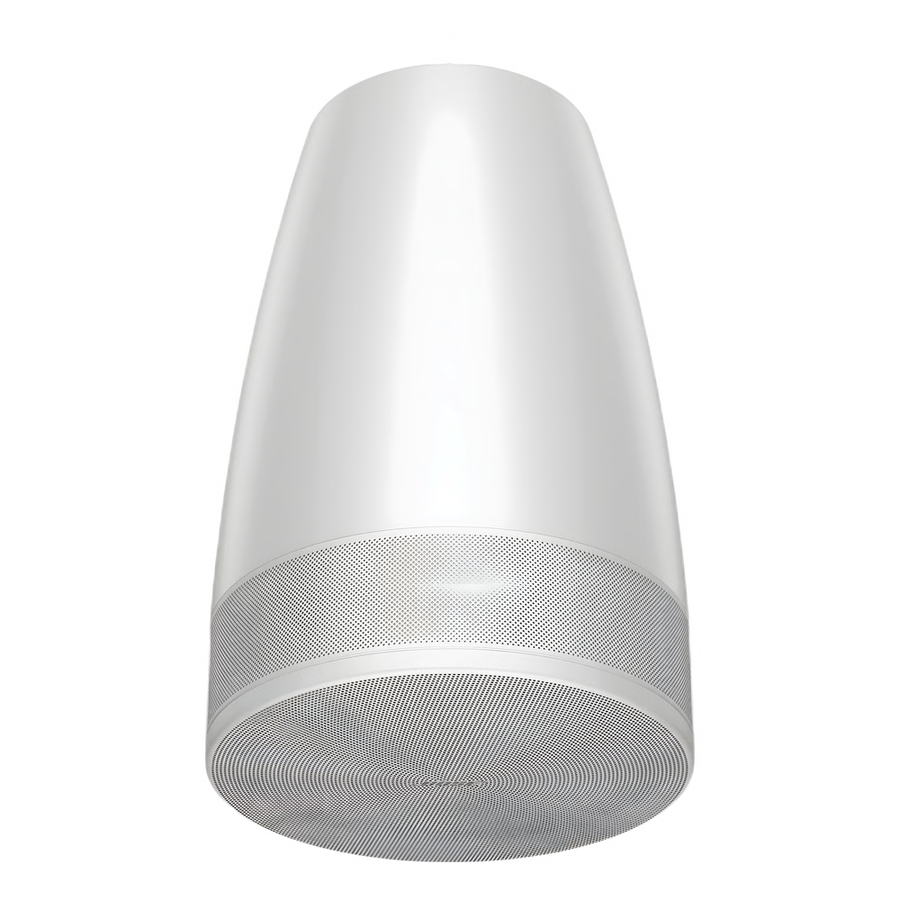 Altavoz Colgante Luna | Designmax | Sistema de Rango Extendido | Array Circular Ring Array&trade; 8 Drivers | Woofer 8" Integrado | Cobertura 140° | Color Blanco DML88PW