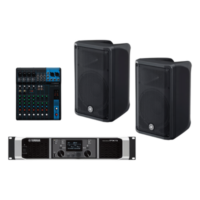 Kit Refuerzo Sonoro y Mixer | Incluye 2 Bocinas CBR10 | Amplificador PX5 | Mezclador MG10 | Ideal para PA CBR10KIT/PA